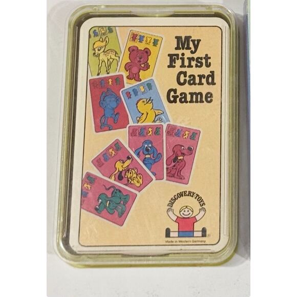 Discovery Toys My First Card Game Vintage 1983 Attenburge-Stralsunder T17 - Picture 1 of 2